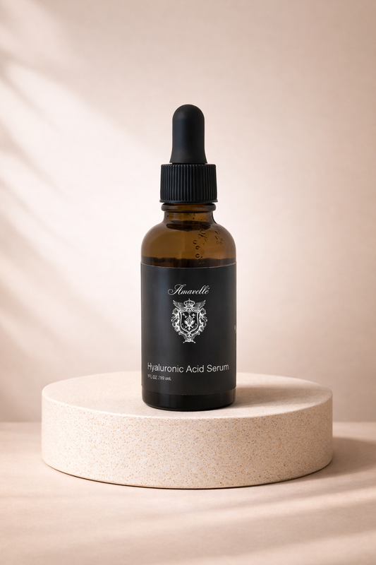 Amavellé hyaluronic acid serum for intense hydration and smooth complexion